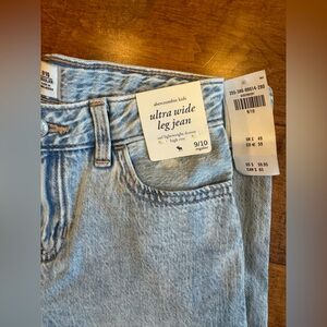 Abercrombie kids girls ultra wide leg jeans size 9/10